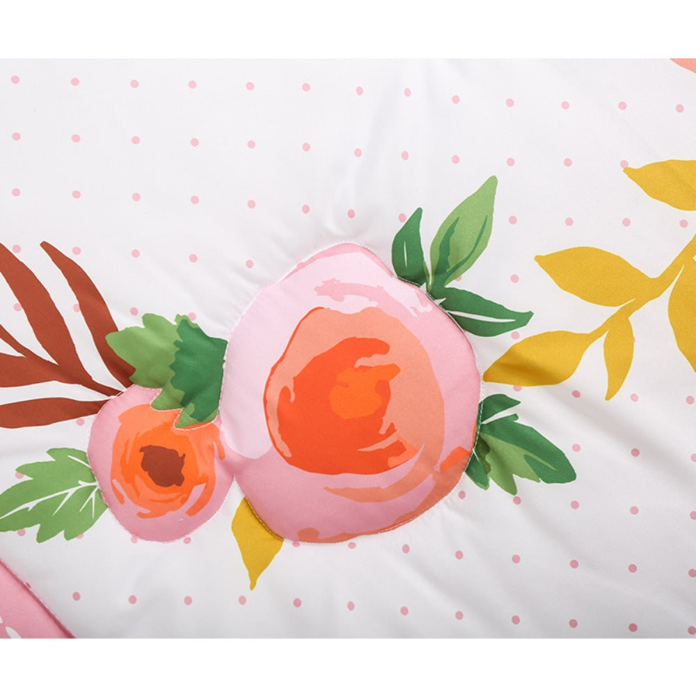 StoneSky 4 Piece Baby Crib Bumper Protector Soft Breathable Crib Padded Liners w/Straps