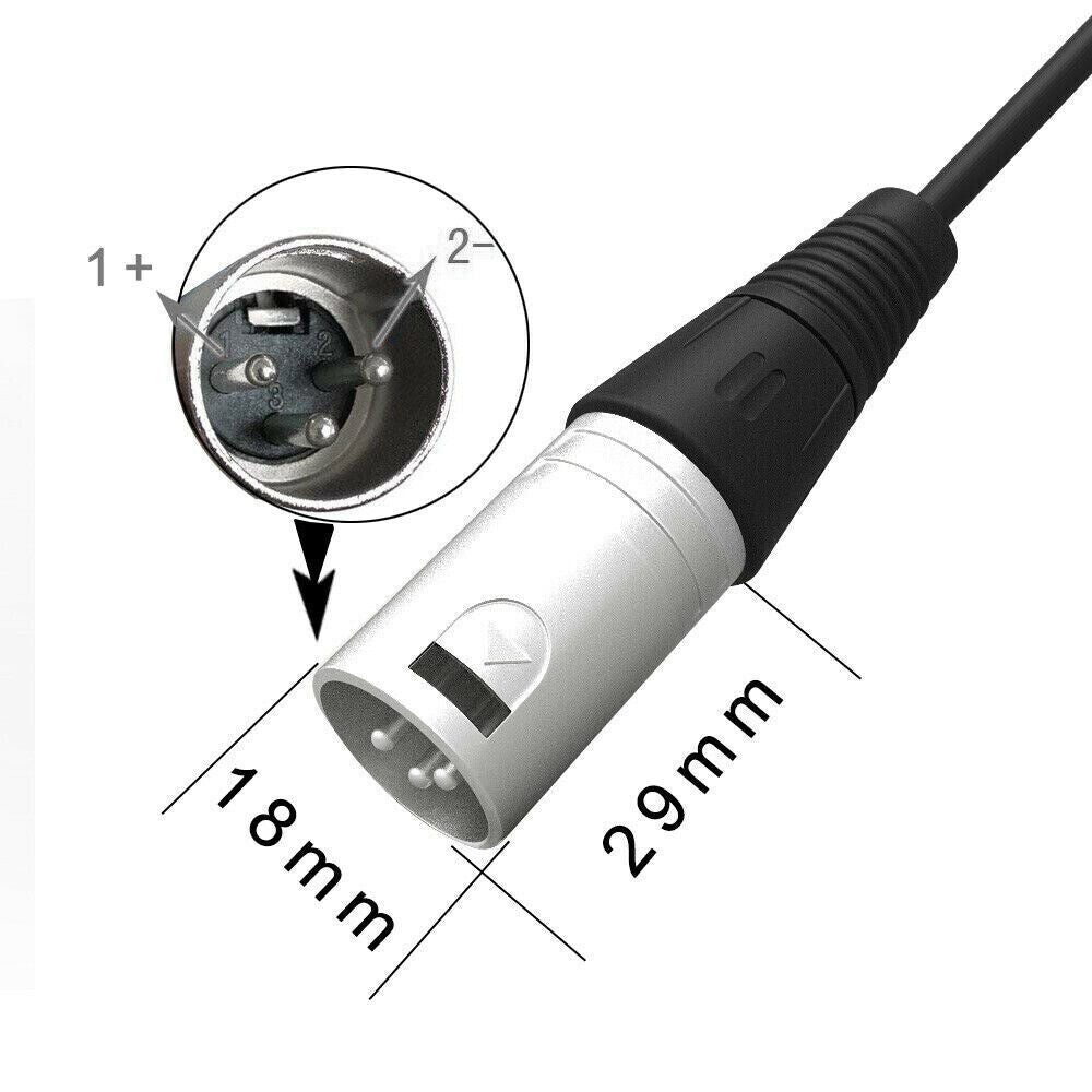 STONESKY 29.4V 2A Charger Adapter For 24V Li-ion Battery Ebike Electric Bike Scooter XLR
