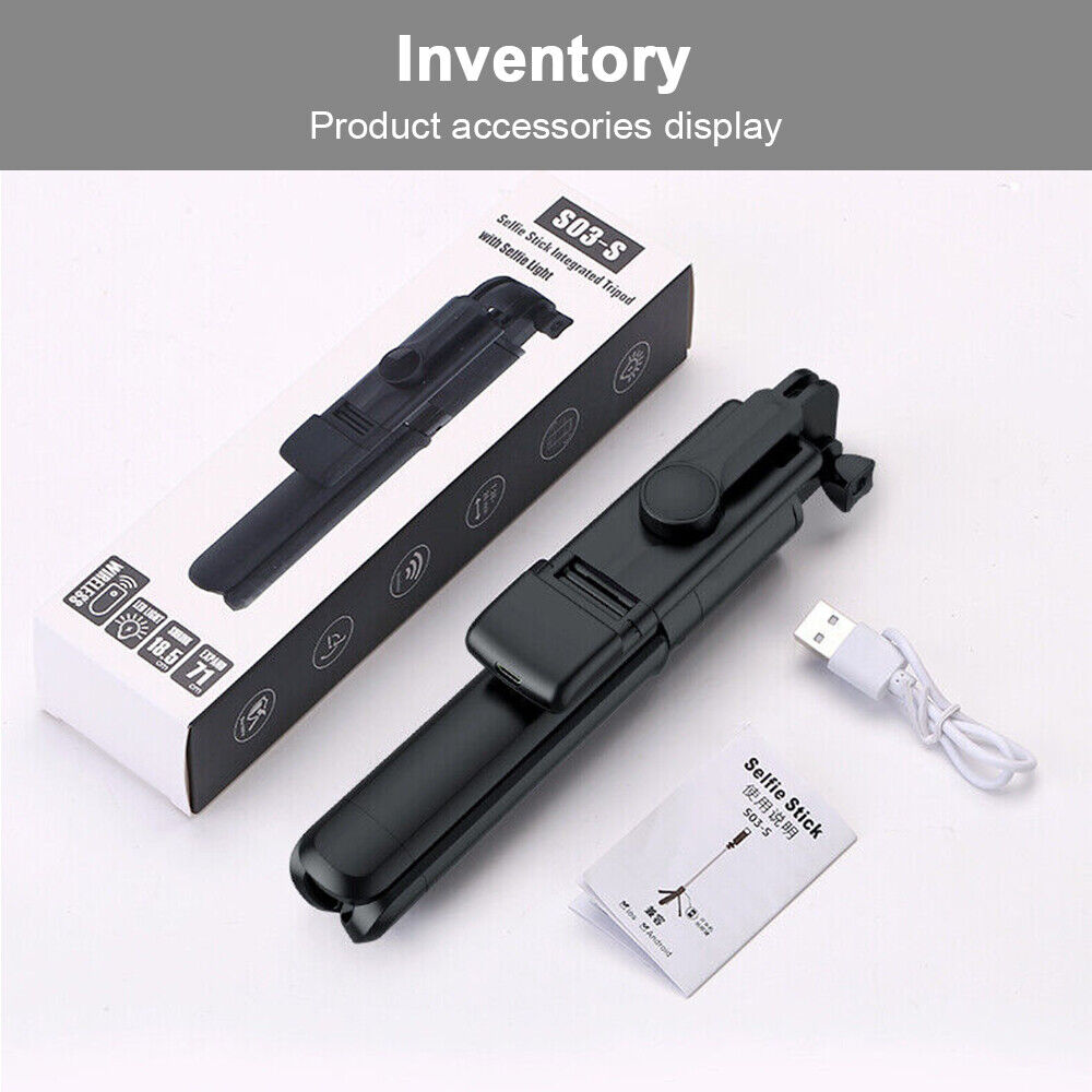 StoneSky Remote Selfie Stick Tripod Phone Desktop Stand Desk Holder For iPhone/Samsung US