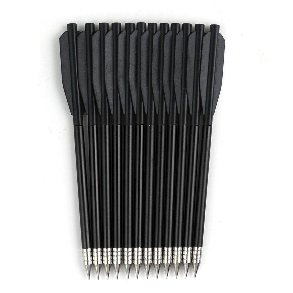StoneSky 12Pcs 6.25" Crossbow Arrows for 50-80 LBS Pistol Mini Crossbow Bolts Aluminium