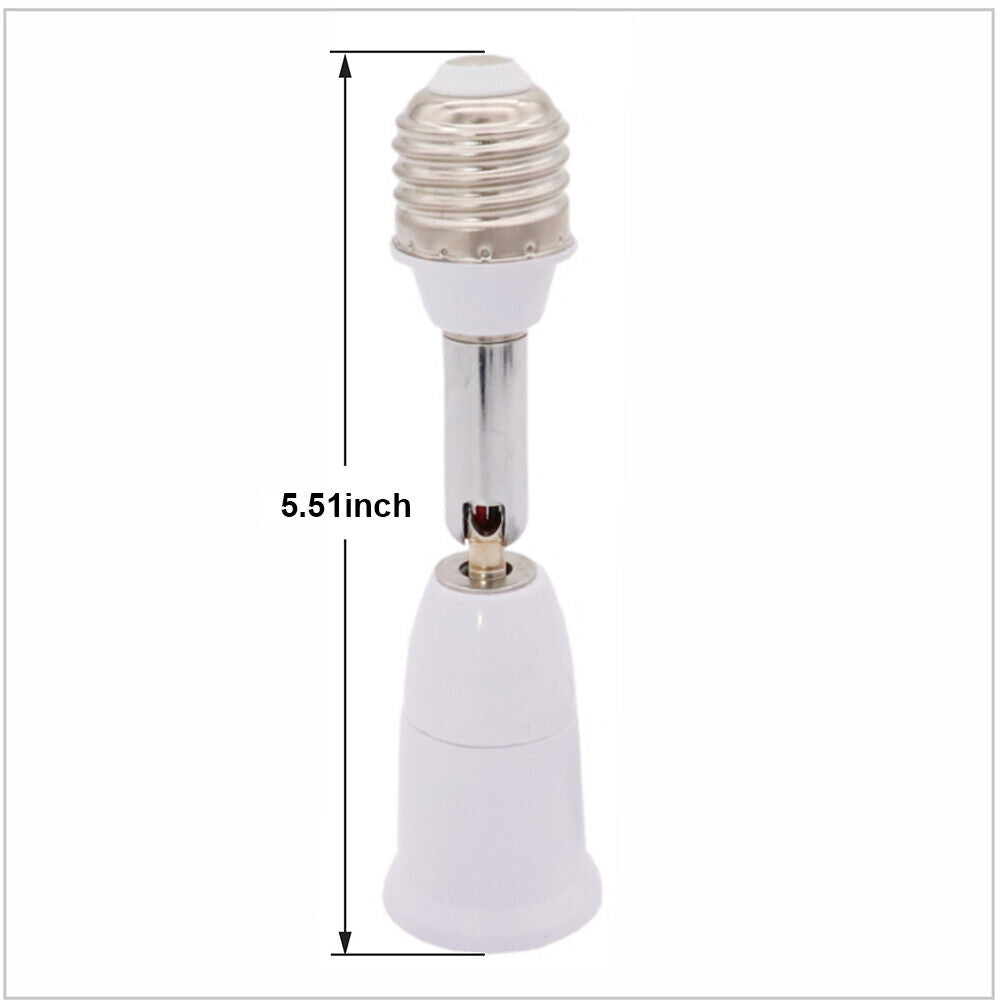 Light Bulb Socket Converter Lamp Holder to Adapter Extender E26 E27 to E26 E27