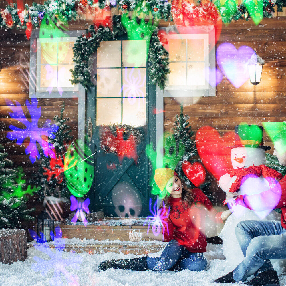 STONESKY EROCK Christmas Laser Projector LED Light Party Stage Spotlight 4 Patterns