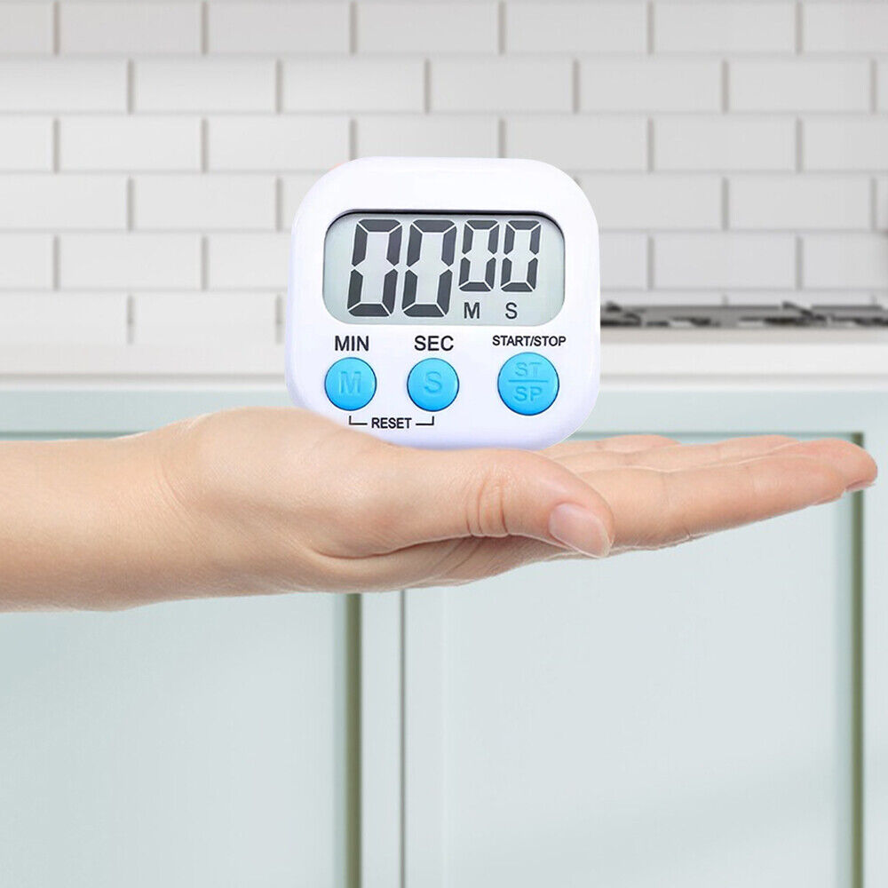 StoneSky Digital Kitchen Timer Magnetic Back and ON/Off Switch Loud Alarm Cooking Timer