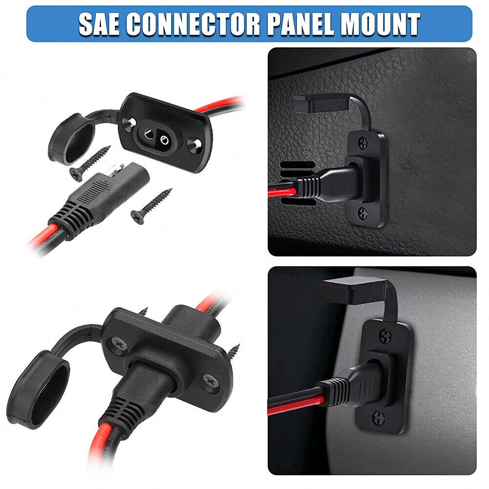 StoneSky 1FT SAE Quick Connector Harness 12AWG SAE Extension Cord Plug For Solar Panel