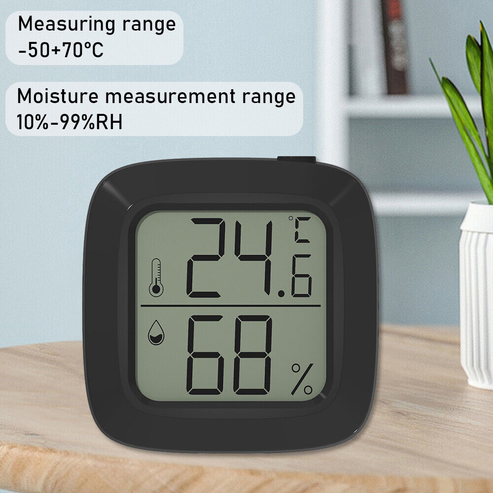 StoneSky US LCD Display Mini Thermometer Magnetic Hygrometer Temperature Humidity Meter