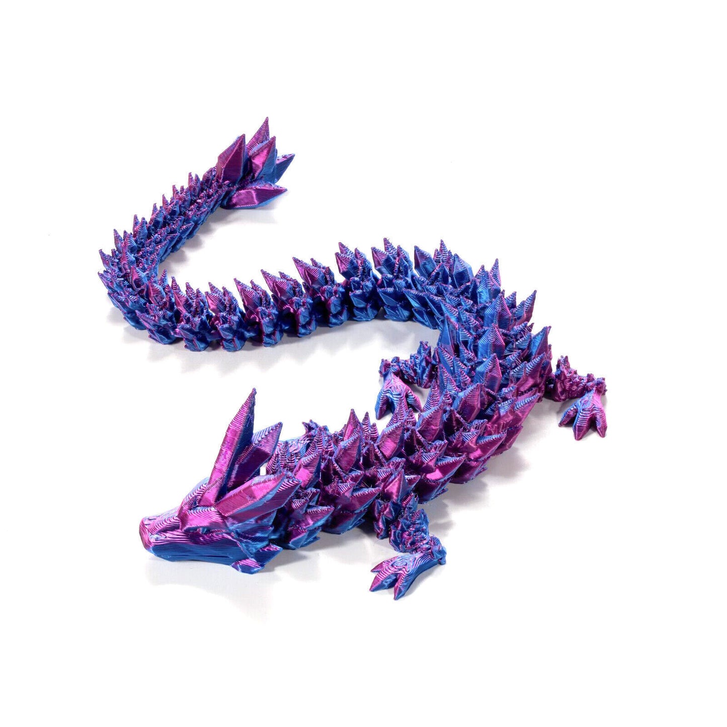 STONESKY 3D Printed Dragon Crystal Articulated Dragon Fish Tank Adults Fidget Desktop Toy