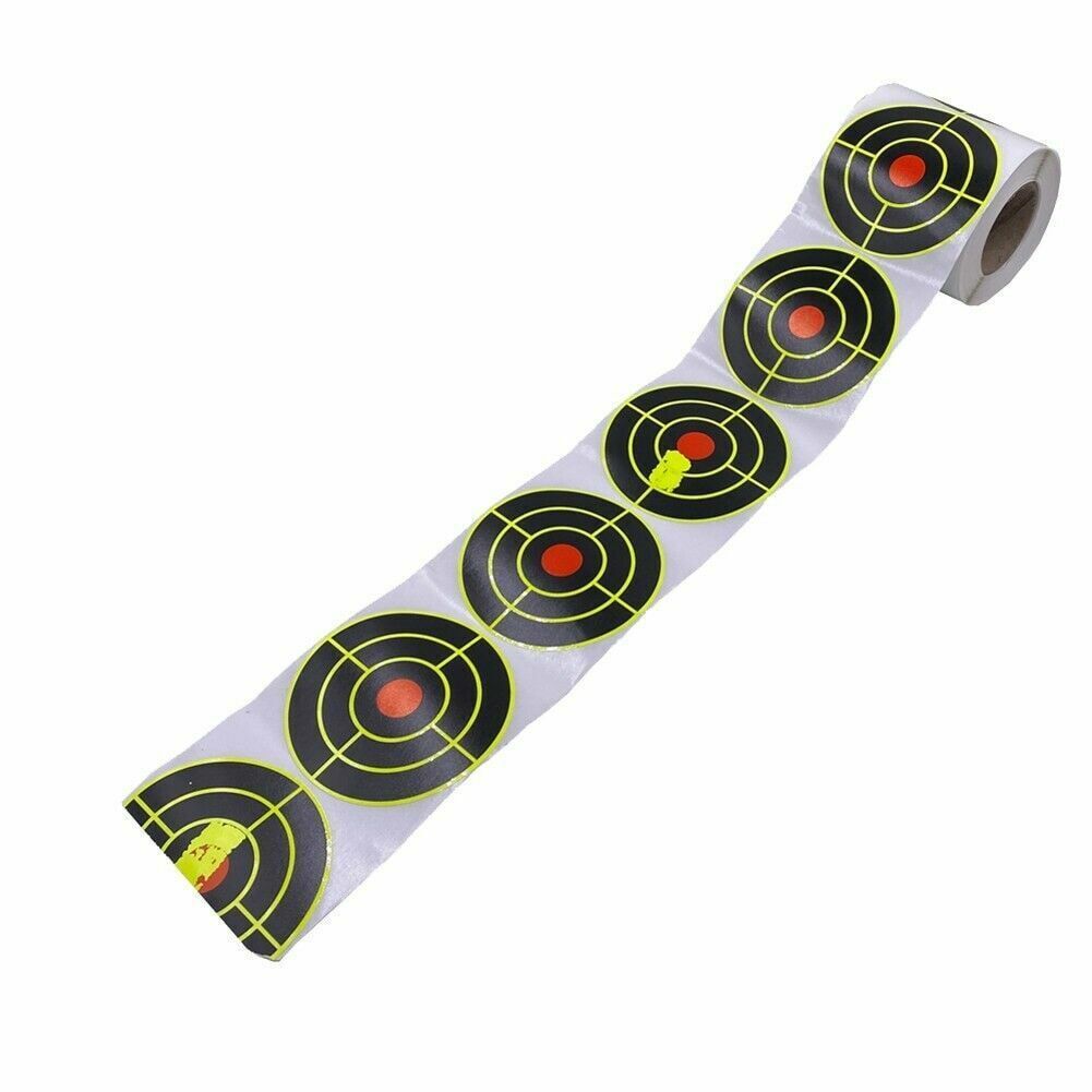 StoneSky 250 Pcs / 1Roll Self Adhesive Paper Reactive Splatter Shooting Target Stickers