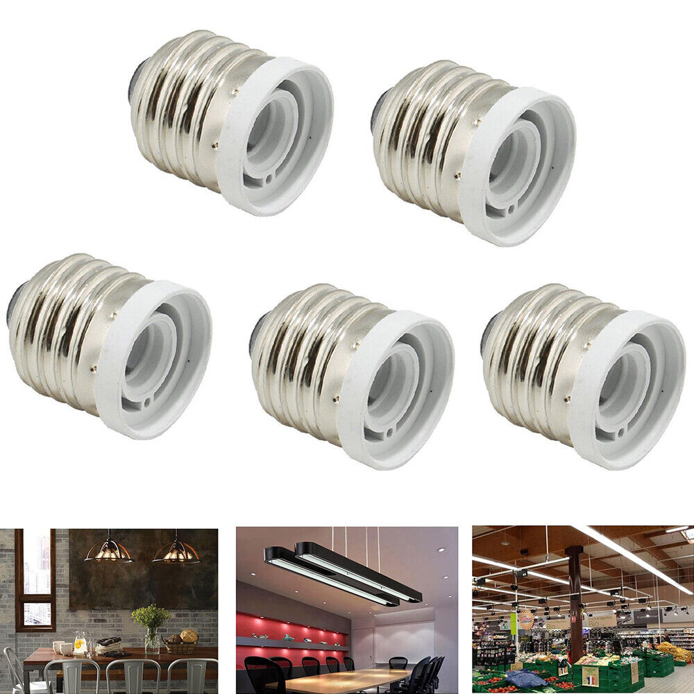 StoneSky 10Pcs E27 E26 to E12 Socket Adapter Candelabra Screw Socket Reducer Converter