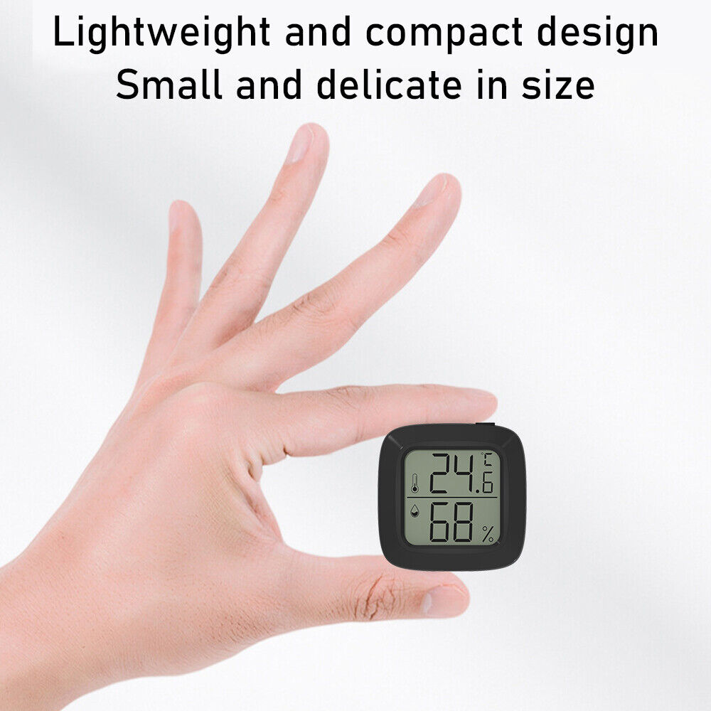 StoneSky US LCD Display Mini Thermometer Magnetic Hygrometer Temperature Humidity Meter