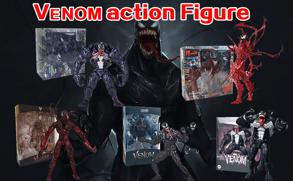 STONESKY 7-inch Venom Carnage Action Figure Spider Man Statue Model Toy Gift PVC
