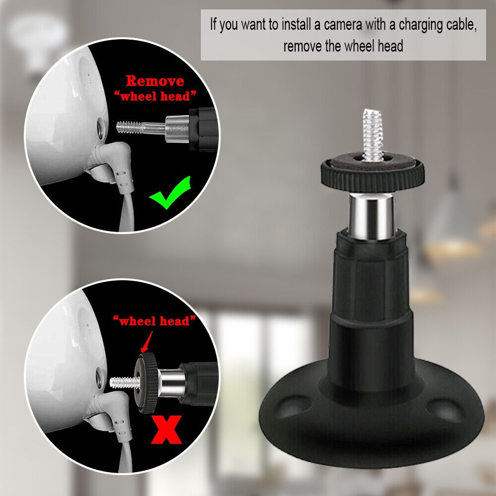 StoneSky 360° Wall Mount Bracket For Ring Stick Up Cam Wired/Battery HD Security Camera