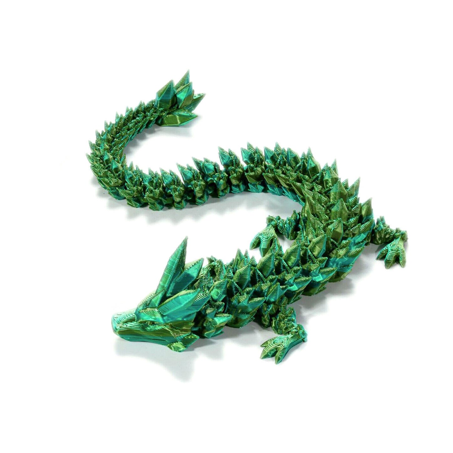 STONESKY 3D Printed Dragon Crystal Articulated Dragon Fish Tank Adults Fidget Desktop Toy