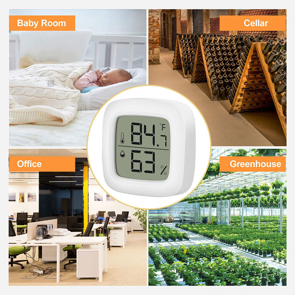 StoneSky Mini Thermometer Digital LCD Display Hygrometer Temperature Humidity Meter