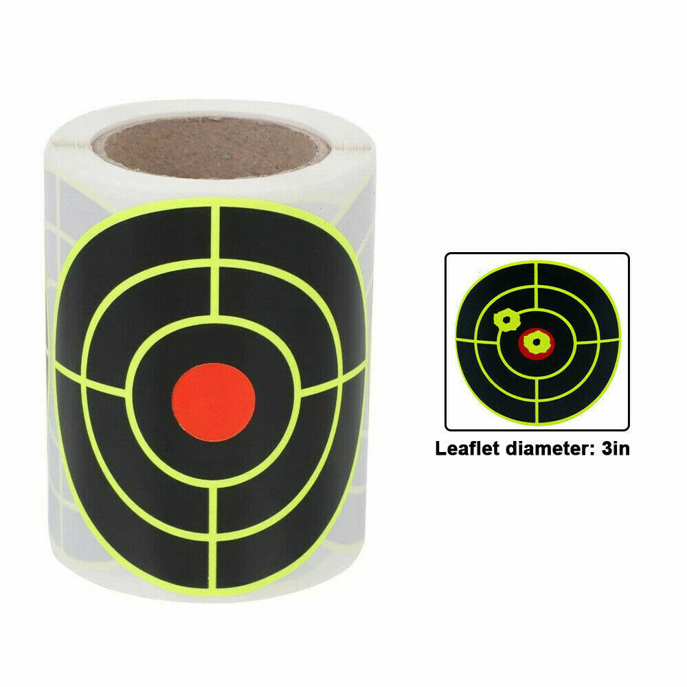StoneSky 250 Pcs / 1Roll Self Adhesive Paper Reactive Splatter Shooting Target Stickers