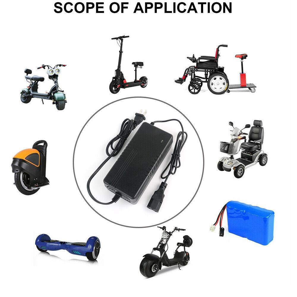 67.2V/ 60V 2A Li-ion Power E-Bike Scooter Lithium Battery Charger T Plug Adapter
