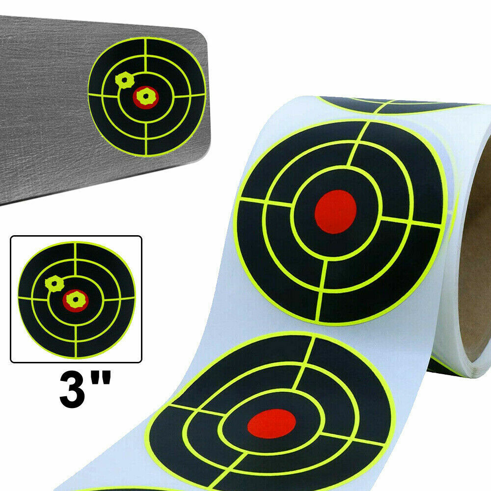 StoneSky 250 Pcs / 1Roll Self Adhesive Paper Reactive Splatter Shooting Target Stickers