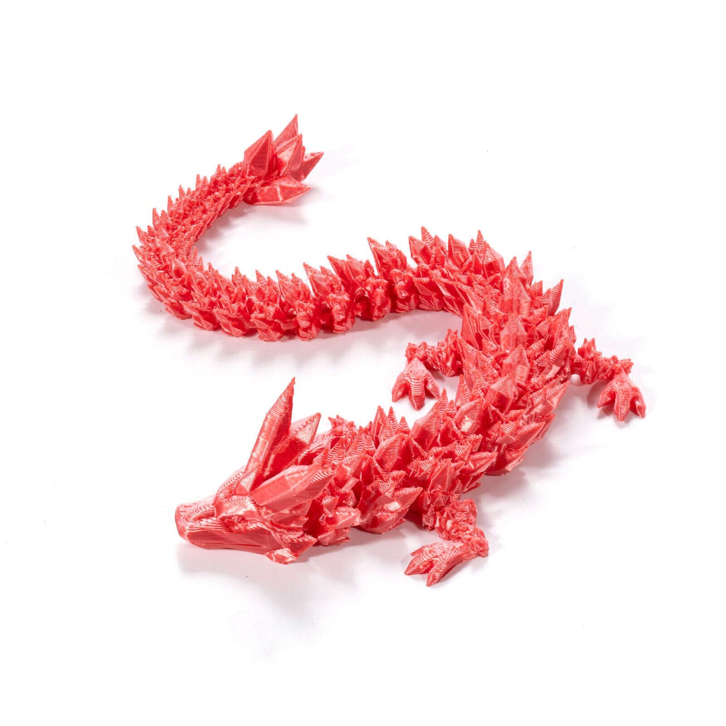 STONESKY 3D Printed Dragon Crystal Articulated Dragon Fish Tank Adults Fidget Desktop Toy