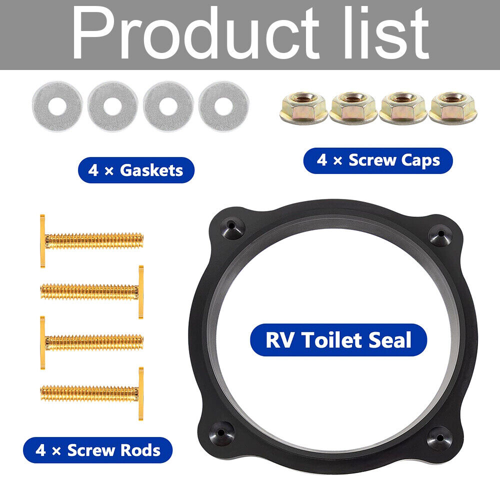 StoneSky 385310063 RV Floor Flange Seal and Mounting Kit For Dometic/Sealand Toilets