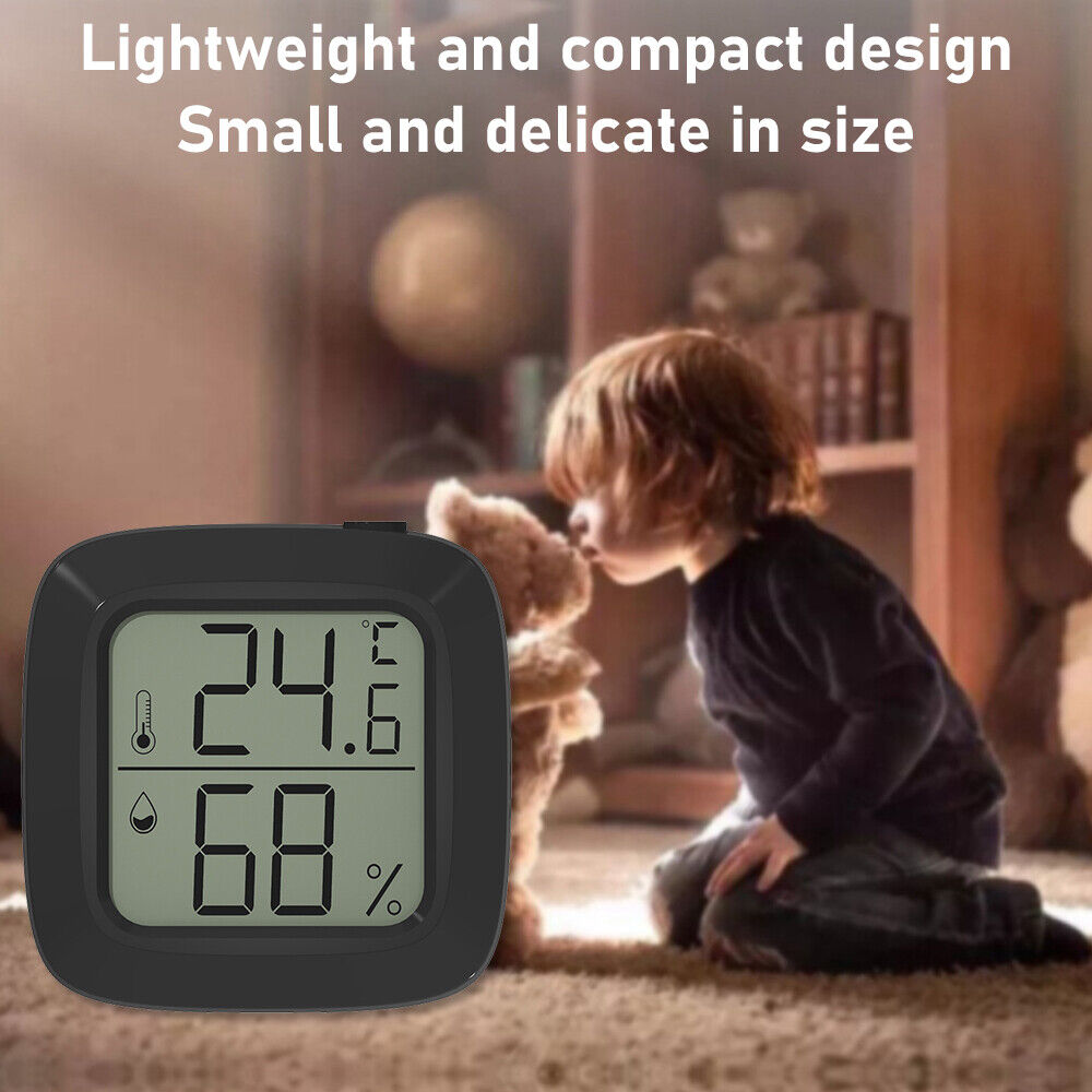 StoneSky US LCD Display Mini Thermometer Magnetic Hygrometer Temperature Humidity Meter