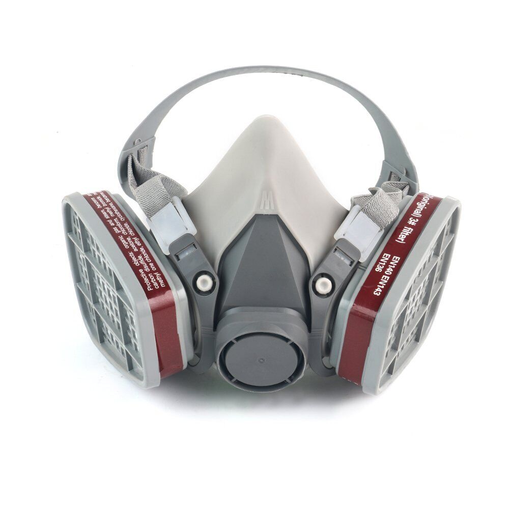 StoneSky 17 in1 Half Face Gas Mask Facepiece Spray Painting Respirator Safety Suit F 6200