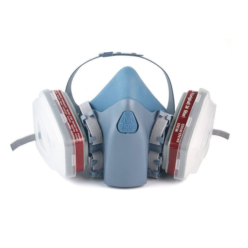 STONESKY 17 in 1 Half Face Gas Mask Spray Painting Facepiece Respirator Safety For 7502