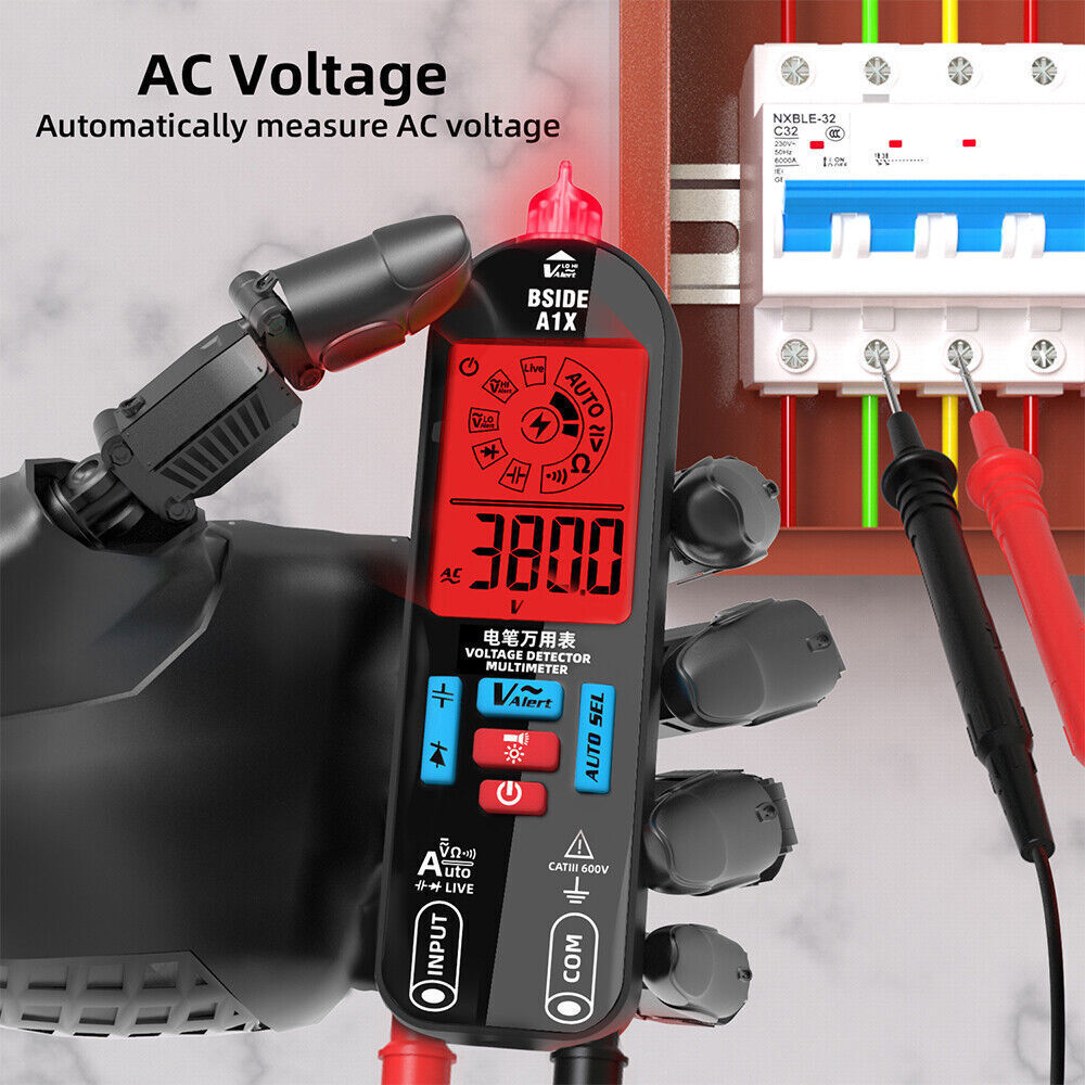 StoneSky Smart Digital Multimeter AC/DC Voltage Tester Rechargeable Electrical Voltmeter