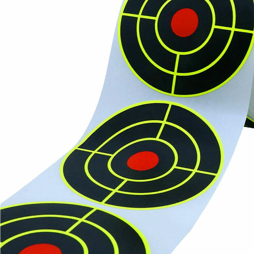 StoneSky 250 Pcs / 1Roll Self Adhesive Paper Reactive Splatter Shooting Target Stickers