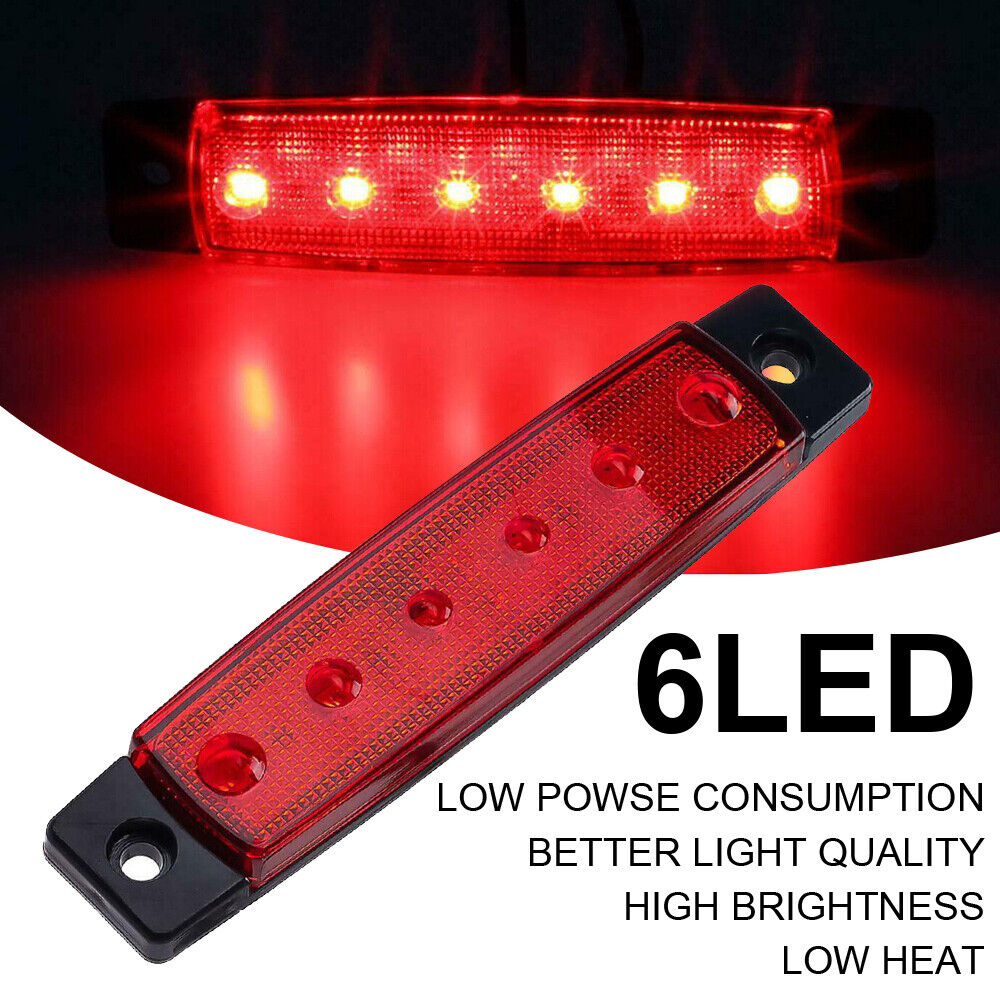 StoneSky 4Pcs Universal Red LED Marine Boat Cabin Lights Courtesy Light Deck Transom Lamp