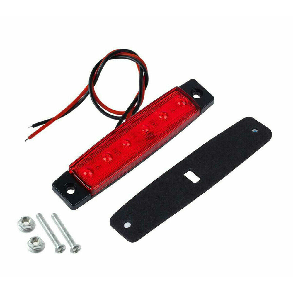 StoneSky 4Pcs Universal Red LED Marine Boat Cabin Lights Courtesy Light Deck Transom Lamp