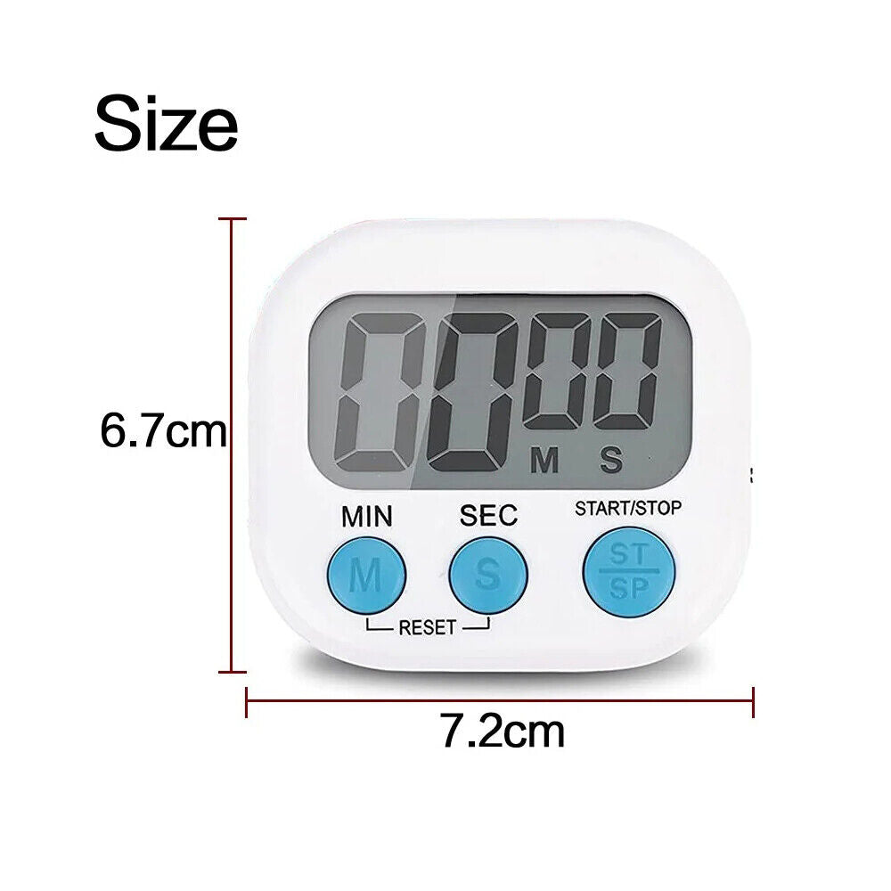 StoneSky Digital Kitchen Timer Magnetic Back and ON/Off Switch Loud Alarm Cooking Timer