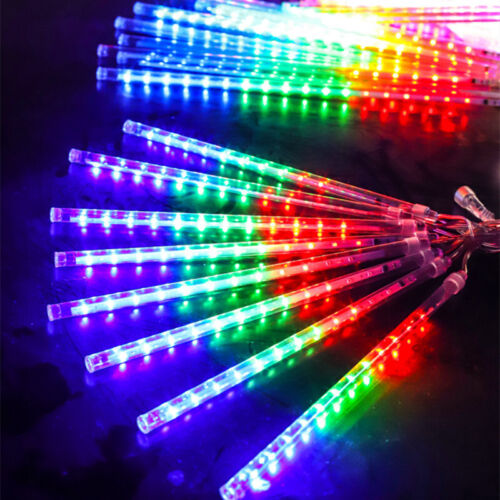 StoneSky 192 LED Meteor Shower Lights Fairy String Light Falling Rain Tree Garden Xmas US