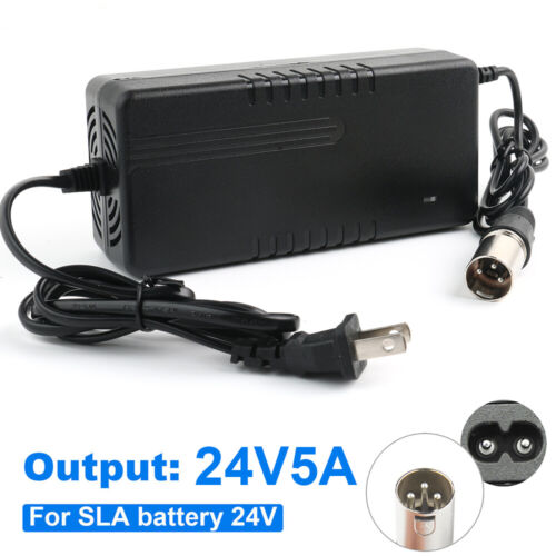 StoneSky 24V 2A-5A XLR Battery Charger for Mobility Pride Scooter Electric Wheelchair