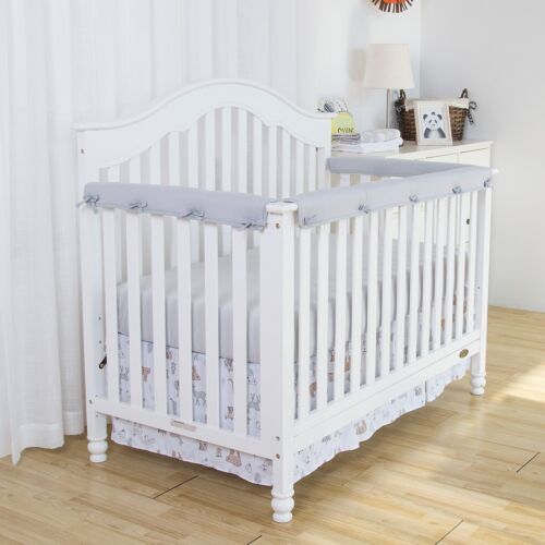 StoneSky 3 Pack Baby Crib Rail Cover Protector Safe Teething Guard Wrap for Standard Crib
