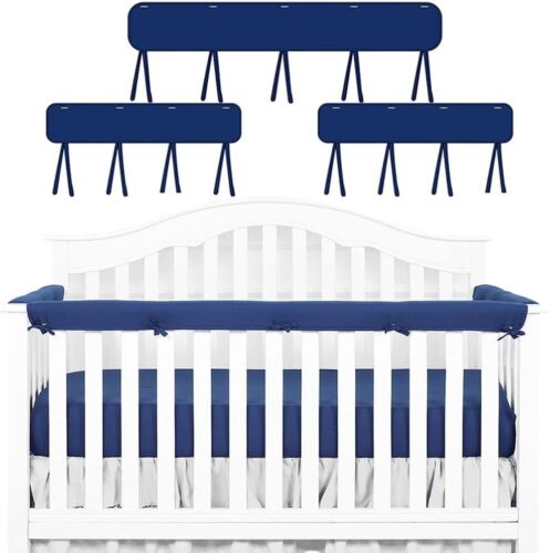 StoneSky 3 Pack Baby Crib Rail Cover Protector Safe Teething Guard Wrap for Standard Crib
