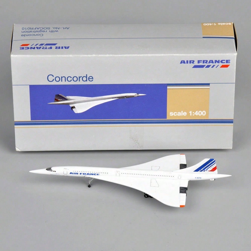 STONESKY 1/400 Scale Concorde Diecast Air France 1976-2003 Aircraft Plane Model Toy Gift