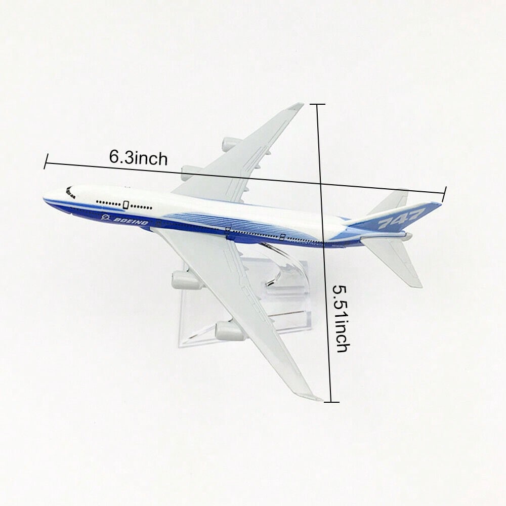 STONESKY 16cm 1:400 B747 Prototype Alloy Diecast Plane Model Airplane Simulation Aircraft