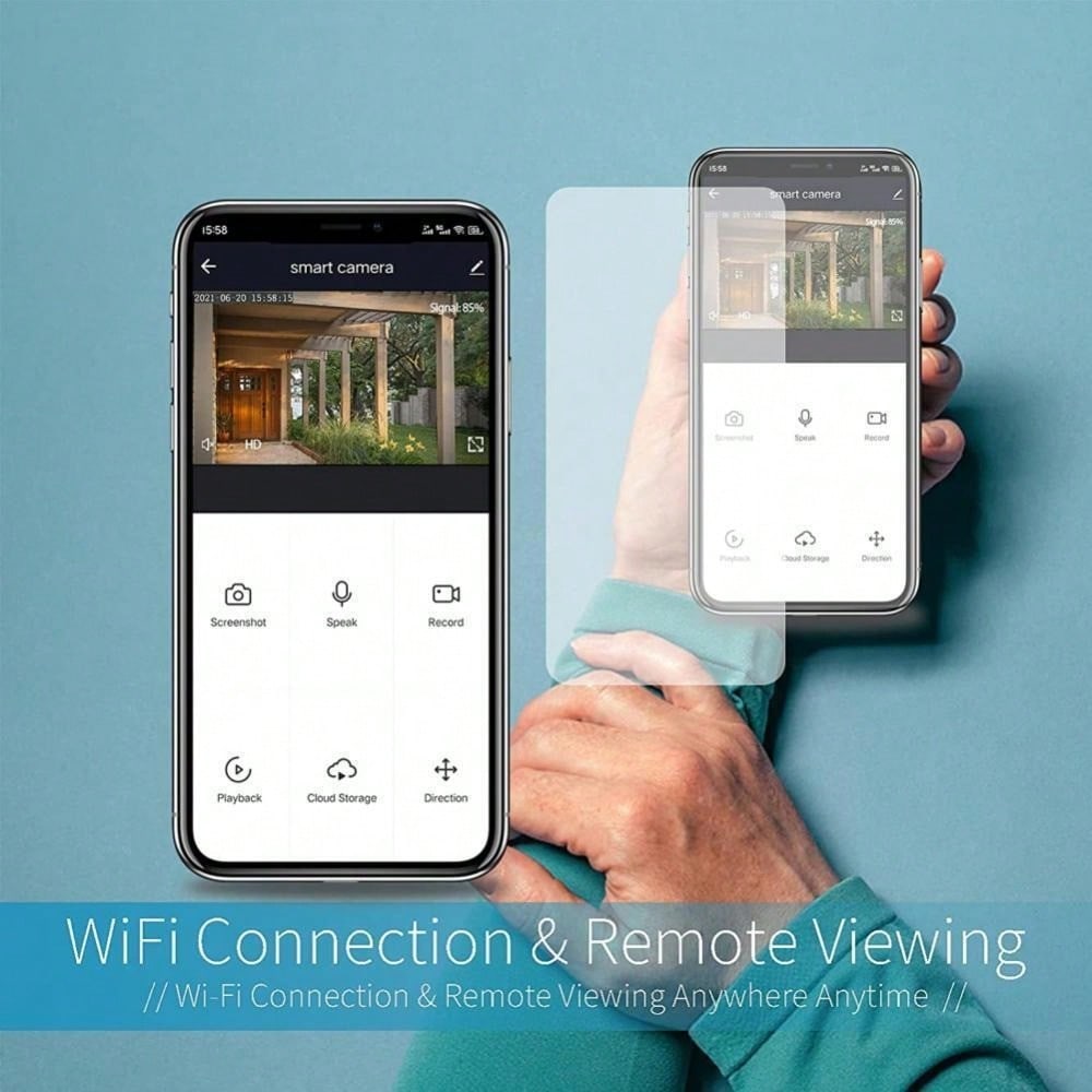 STONESKY  Smart Home Light Bulb Camera Wireless Security 360° 1080P IP E27 Wi-Fi IR Night