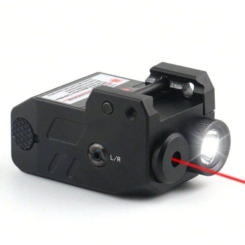 STONESKY Green/Red Laser Sight Flashlight Combo Rechargeable For 20-21mm Picatinny Rails
