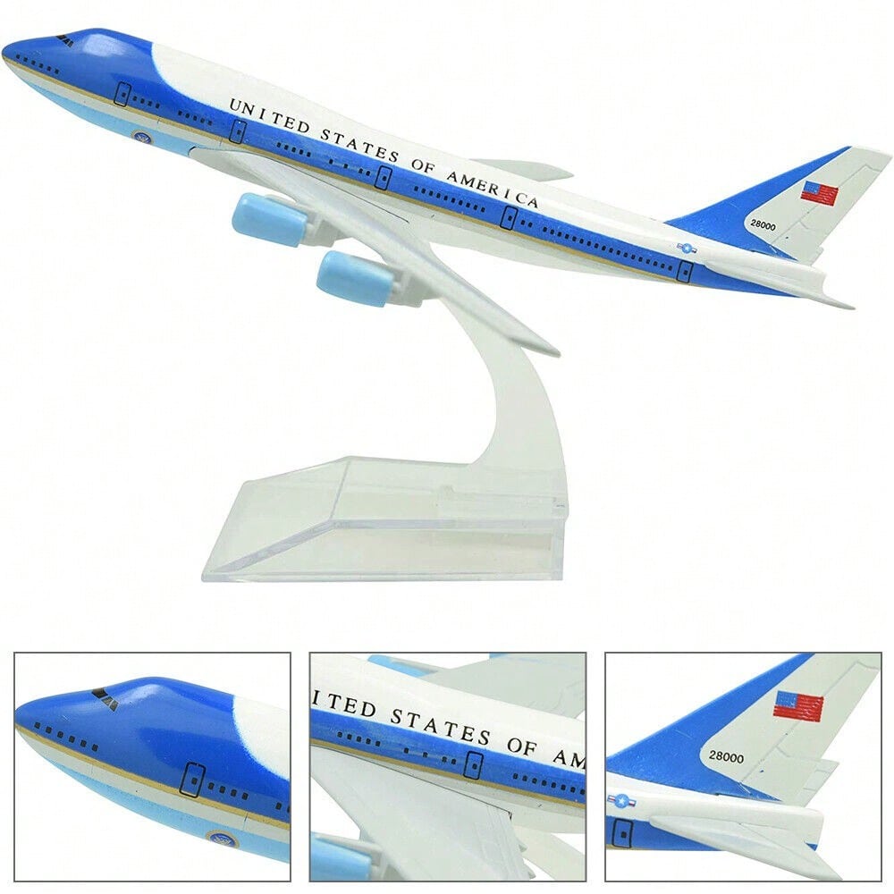STONESKY 1:400 American One B747 Model Airplane Metal Plane Diecast Airplanes