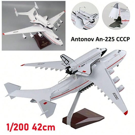 STONESKY 16.5" 1/200 Large AN-225 Antonov Buran Ukraine Airplane Model Transport Aircraft