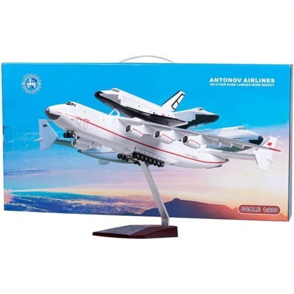 STONESKY 16.5" 1/200 Large AN-225 Antonov Buran Ukraine Airplane Model Transport Aircraft