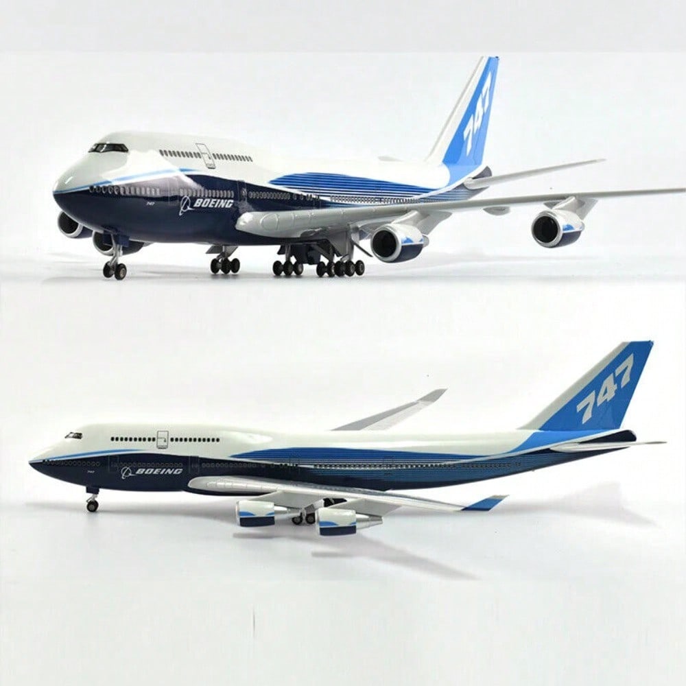 STONESKY 1/150 Airplane Aircraft B747 Boeing 747-400 Plane Model Replica Resin 47cm