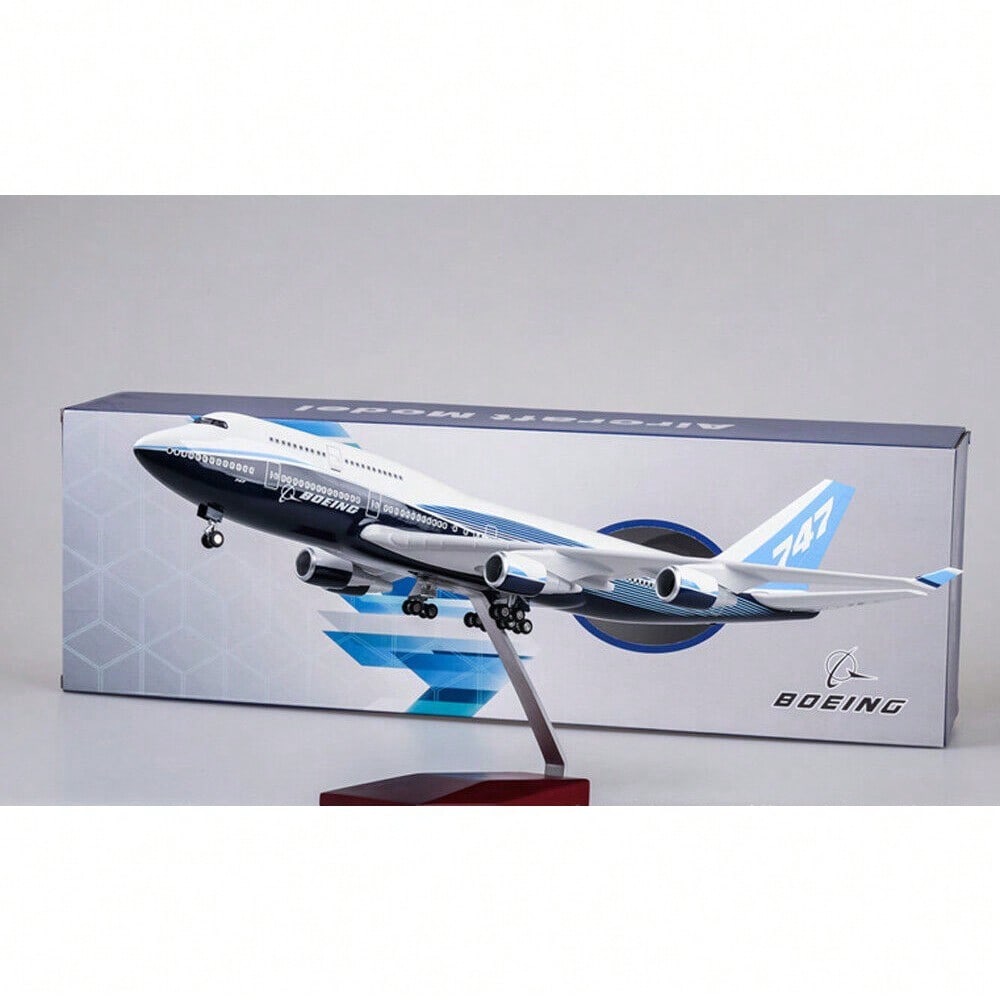 STONESKY 1/150 Airplane Aircraft B747 Boeing 747-400 Plane Model Replica Resin 47cm