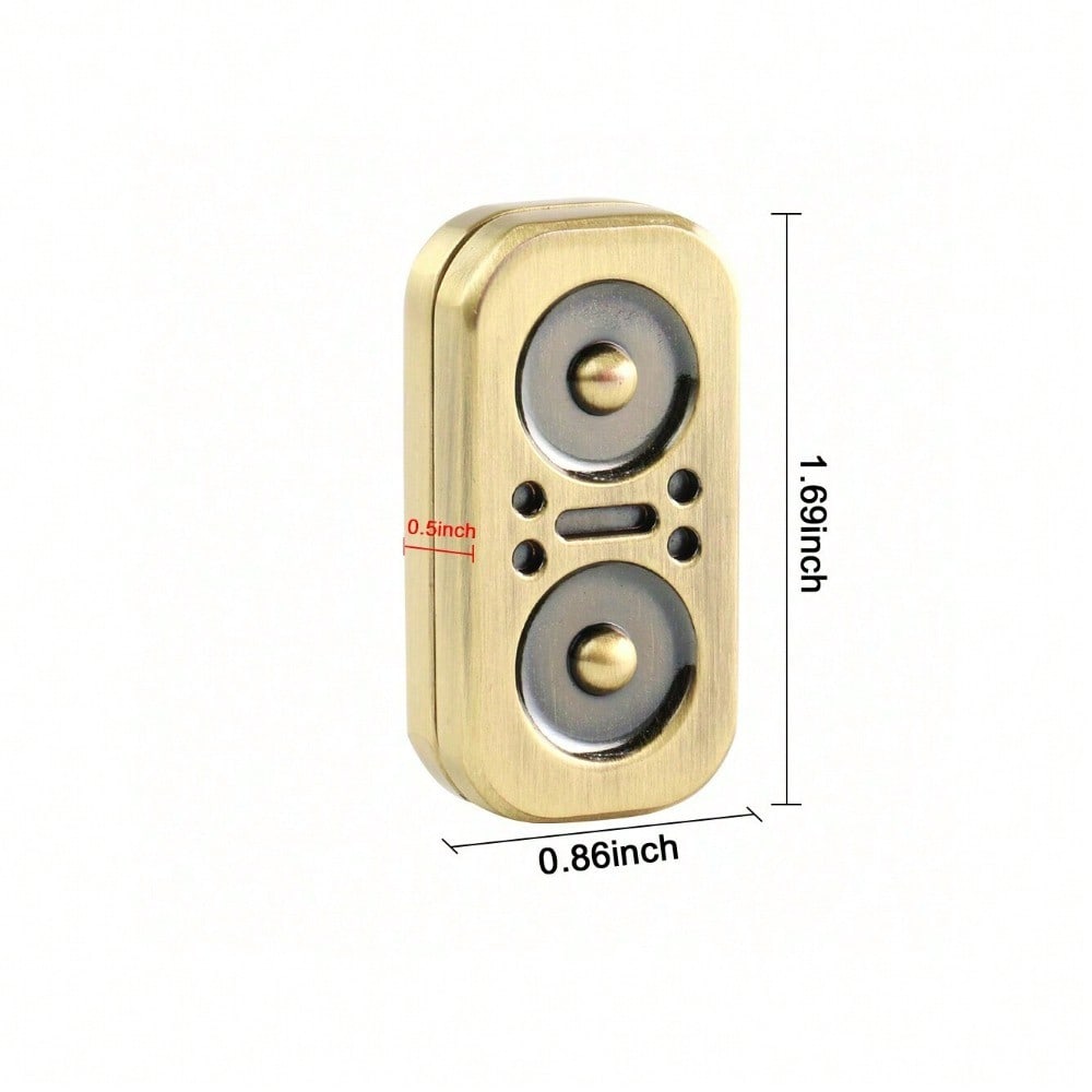 StoneSky Owl Fidget Slider - Magnetic Metal Fidget Toys Spinner Stress Relief Toy, Men's EDC Fidget Toy Haptic Coin Office Desk Toys Gifts For Adults