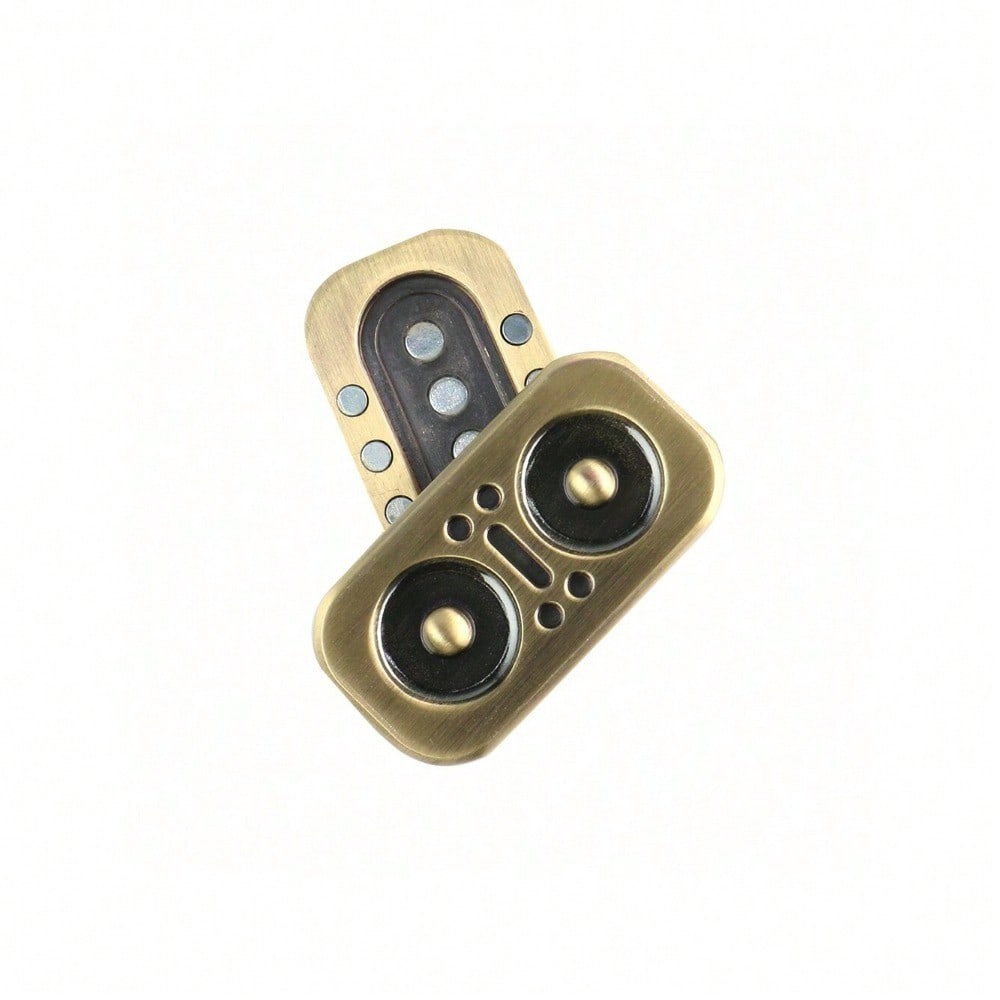 StoneSky Owl Fidget Slider - Magnetic Metal Fidget Toys Spinner Stress Relief Toy, Men's EDC Fidget Toy Haptic Coin Office Desk Toys Gifts For Adults