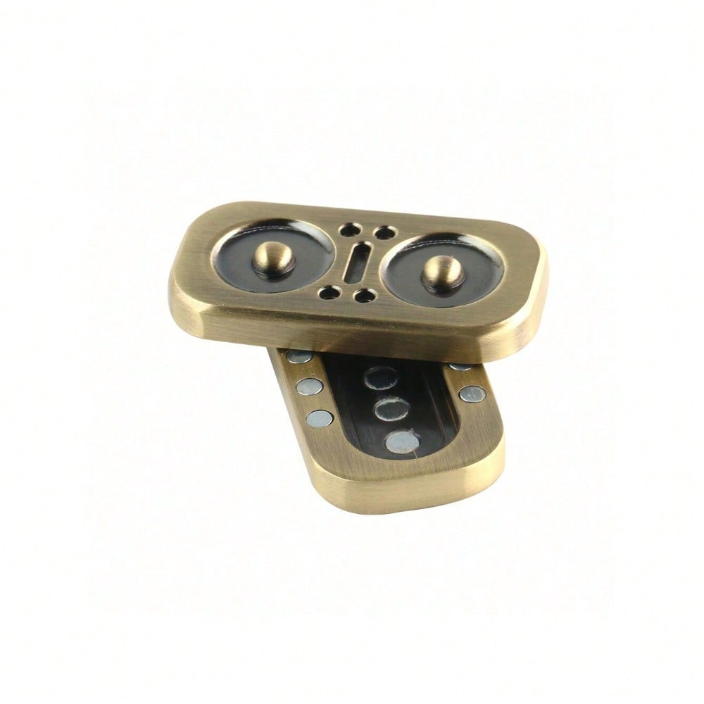 StoneSky Owl Fidget Slider - Magnetic Metal Fidget Toys Spinner Stress Relief Toy, Men's EDC Fidget Toy Haptic Coin Office Desk Toys Gifts For Adults