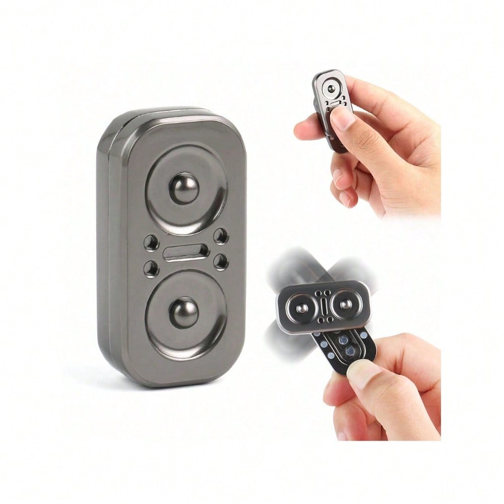 StoneSky Owl Fidget Slider - Magnetic Metal Fidget Toys Spinner Stress Relief Toy, Men's EDC Fidget Toy Haptic Coin Office Desk Toys Gifts For Adults