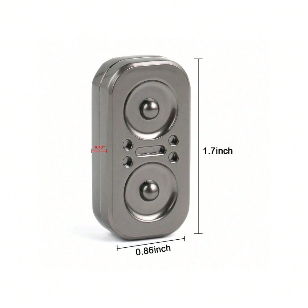 StoneSky Owl Fidget Slider - Magnetic Metal Fidget Toys Spinner Stress Relief Toy, Men's EDC Fidget Toy Haptic Coin Office Desk Toys Gifts For Adults