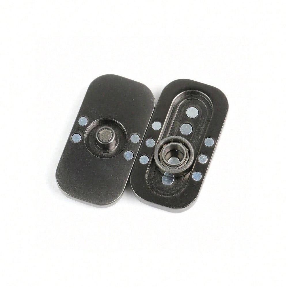 StoneSky Owl Fidget Slider - Magnetic Metal Fidget Toys Spinner Stress Relief Toy, Men's EDC Fidget Toy Haptic Coin Office Desk Toys Gifts For Adults