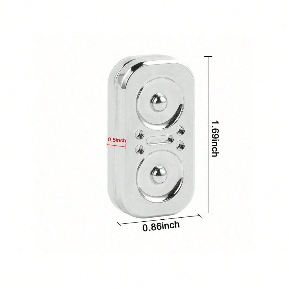 StoneSky Owl Fidget Slider - Magnetic Metal Fidget Toys Spinner Stress Relief Toy, Men's EDC Fidget Toy Haptic Coin Office Desk Toys Gifts For Adults